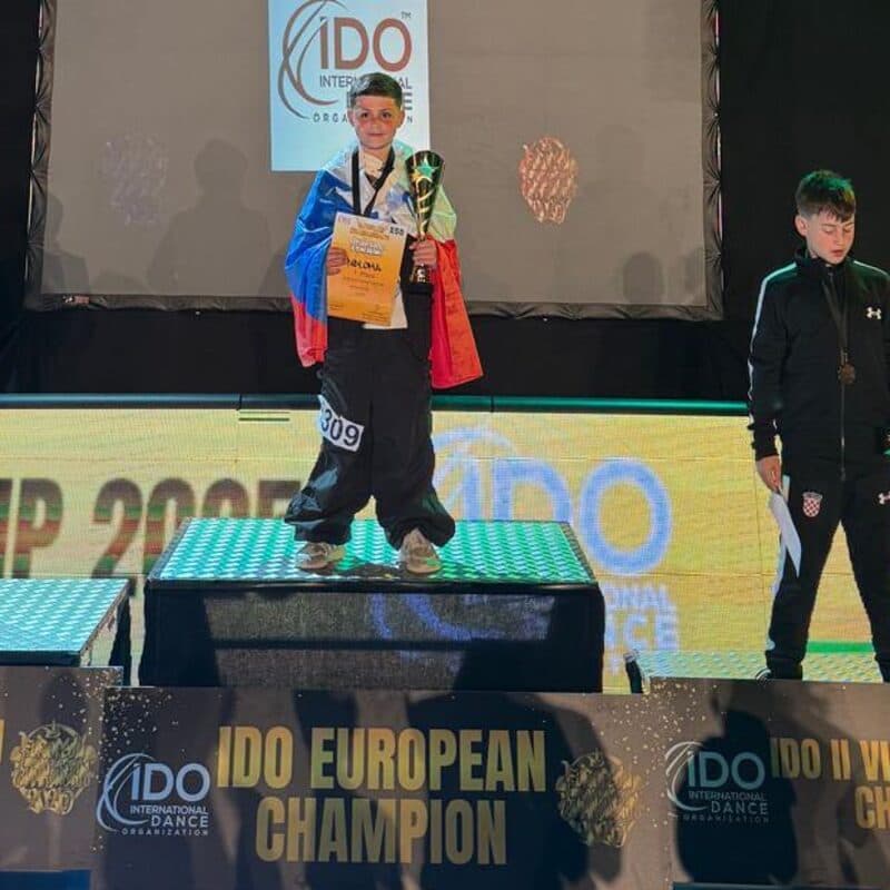 Student Prague Breakin School na stupních vítězů, IDO European Kids Champion 2025